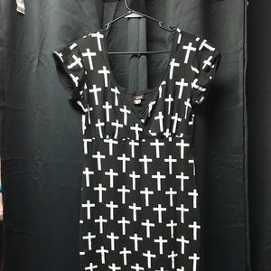 Black Switchblade Stiletto Annabella dress Sz L